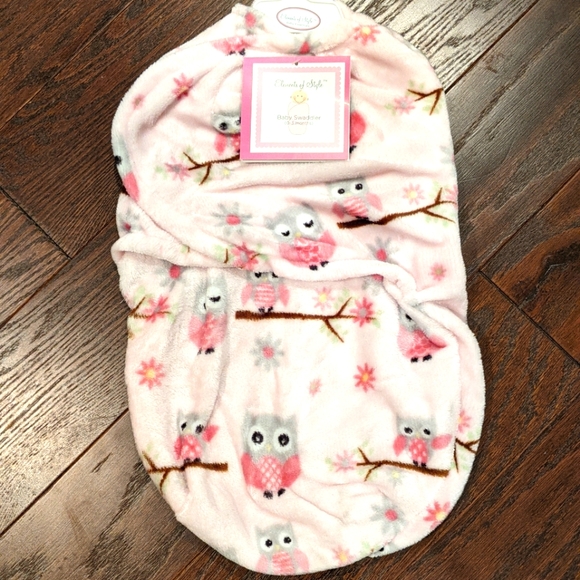 Baby sleep sack swaddle in pink owl print NWT, size 0-3 months - Picture 1 of 2